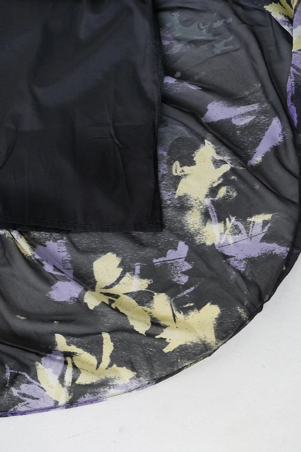 ペイント柄シアーロングワンピース