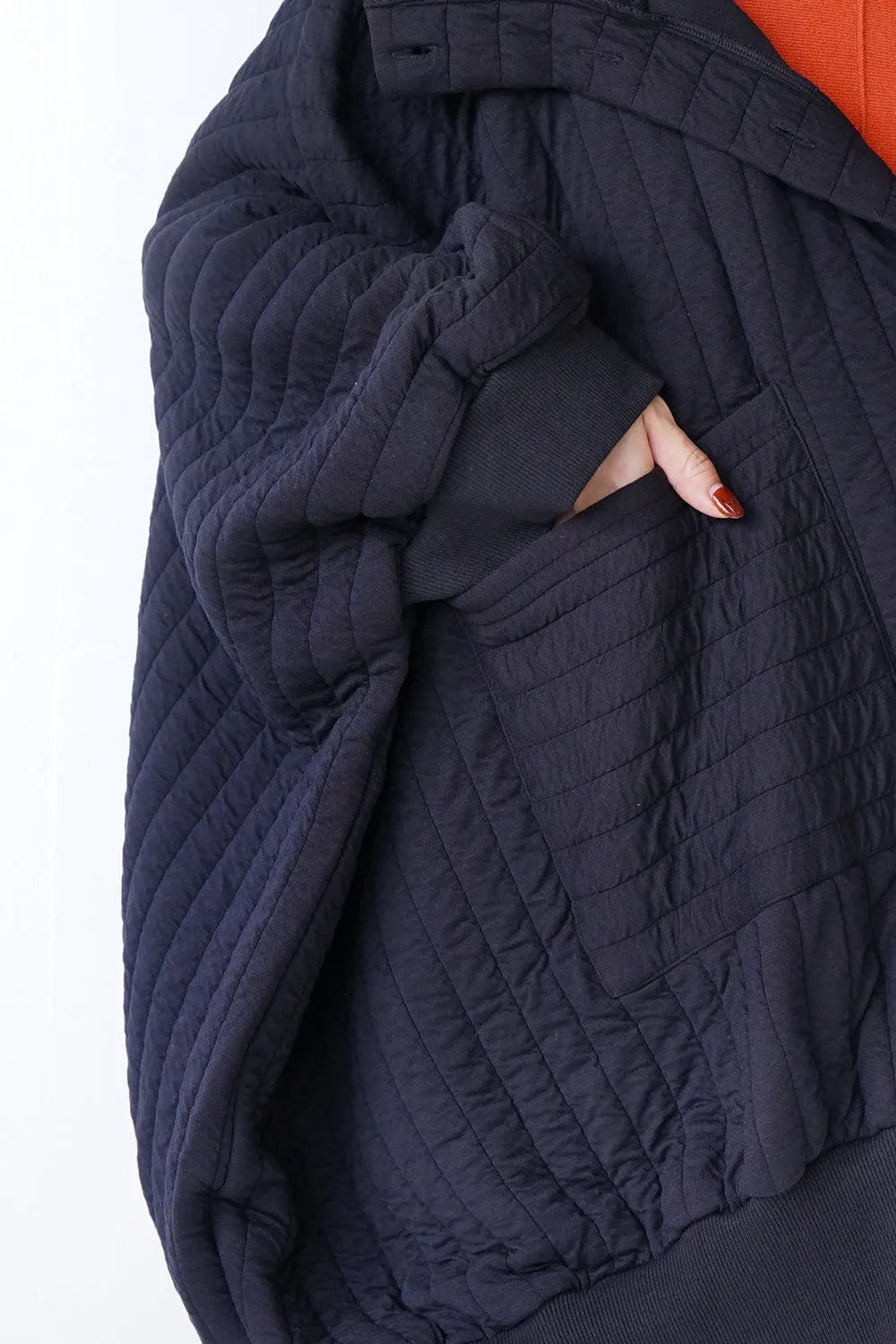 ハイネックドルマンビッグコート