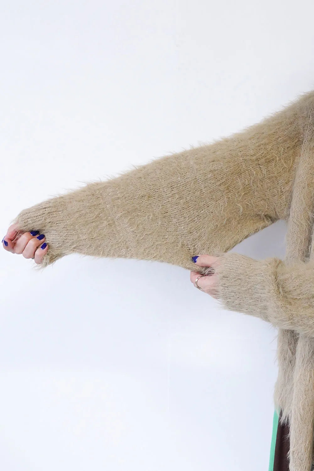 モヘアニットカーデ＆マフラーSET