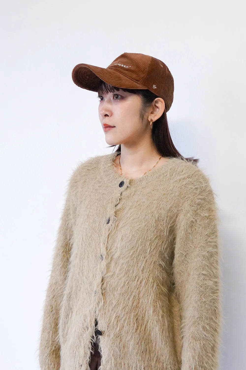 モヘアニットカーデ＆マフラーSET