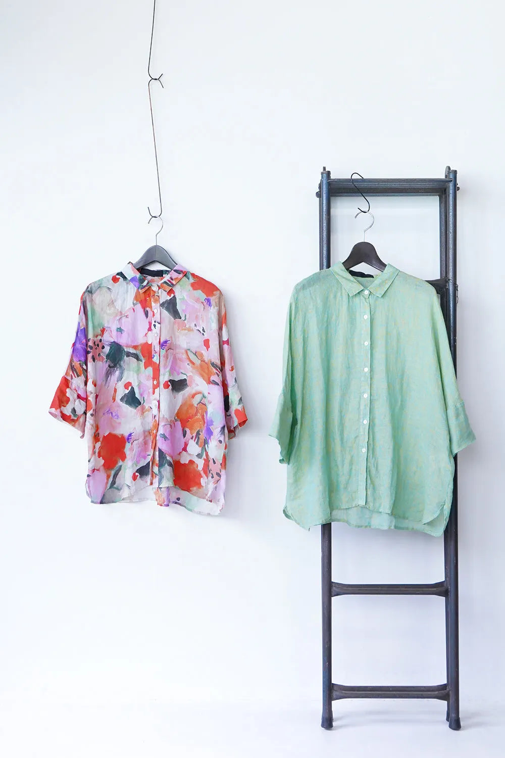 【MICALLE MICALLE】ワイドリネンシャツ