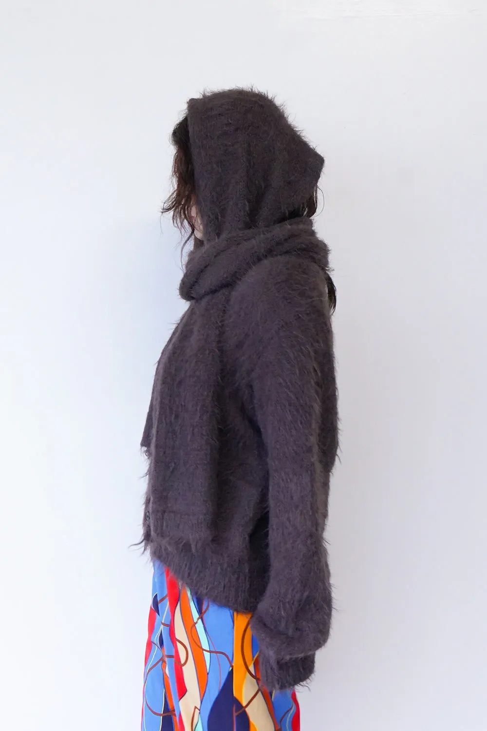 モヘアニットカーデ＆マフラーSET