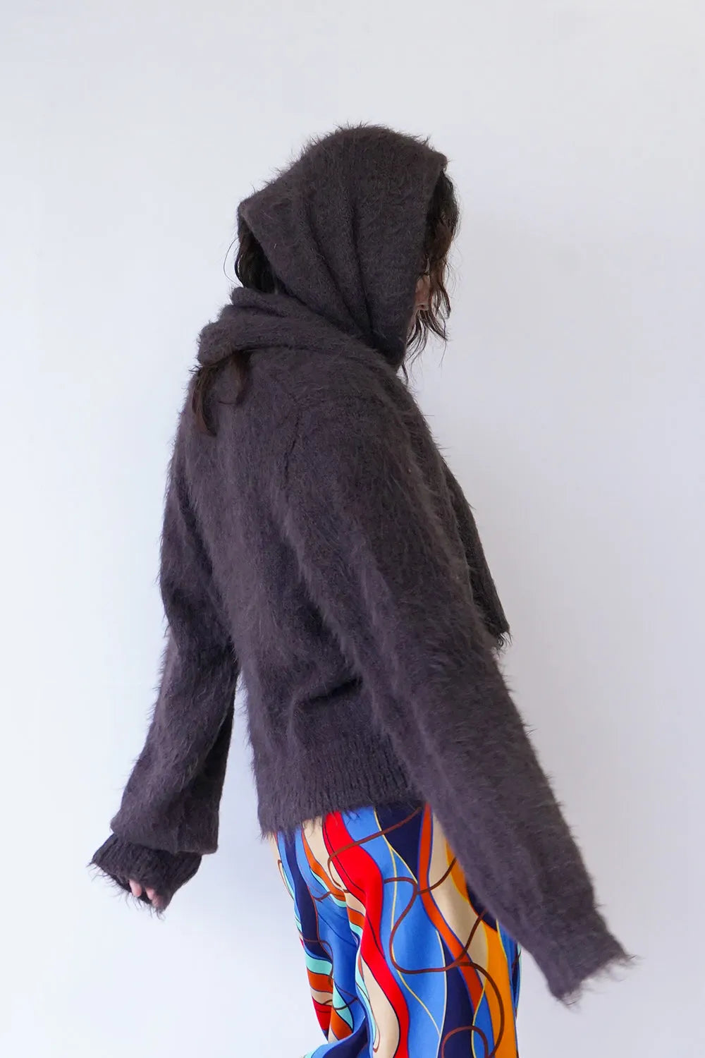 モヘアニットカーデ＆マフラーSET