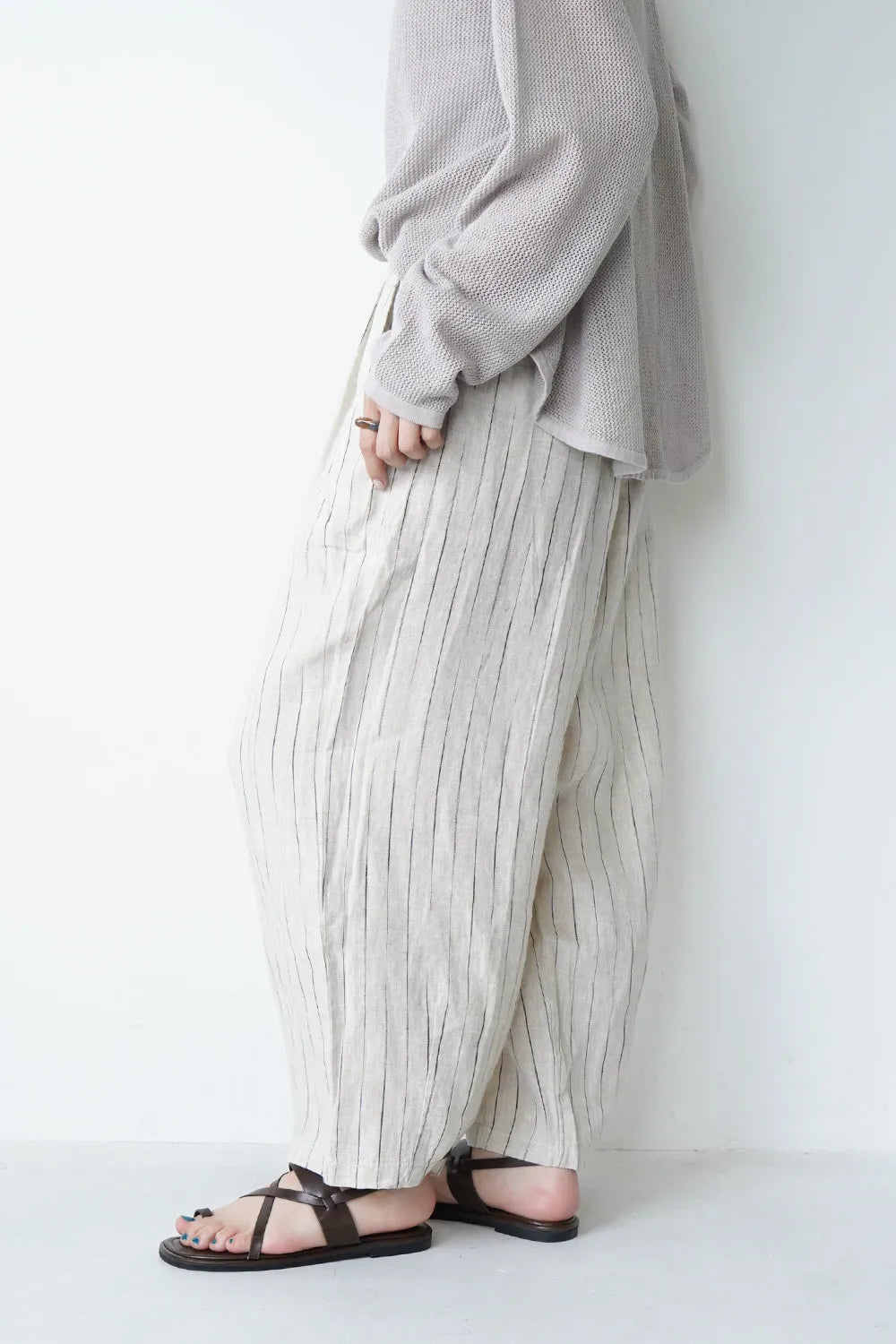 2タックワイドリネンパンツ