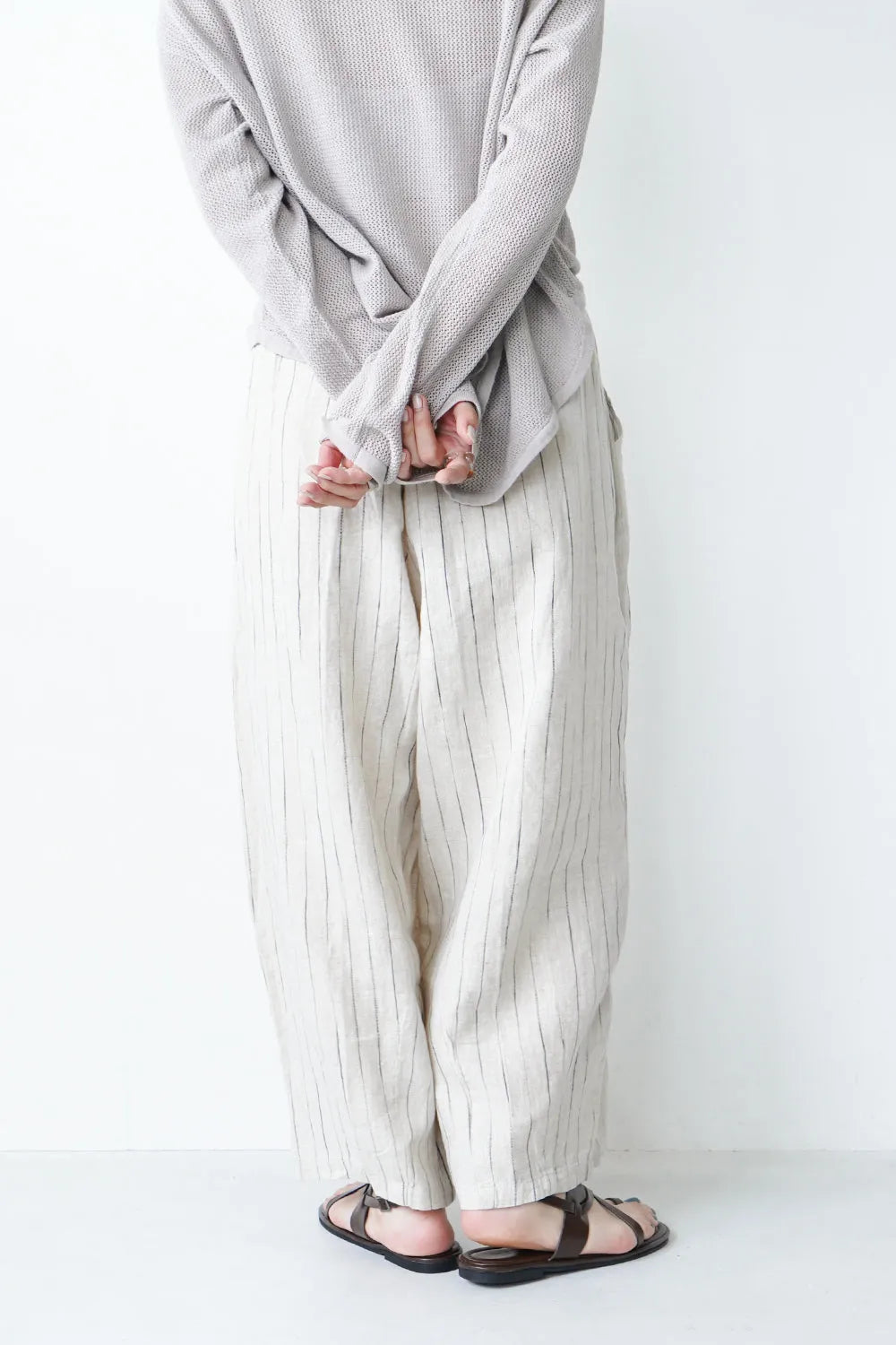 2タックワイドリネンパンツ