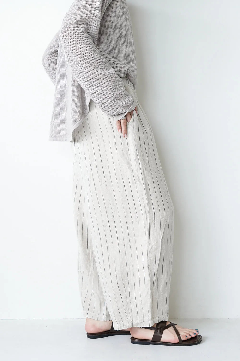 2タックワイドリネンパンツ