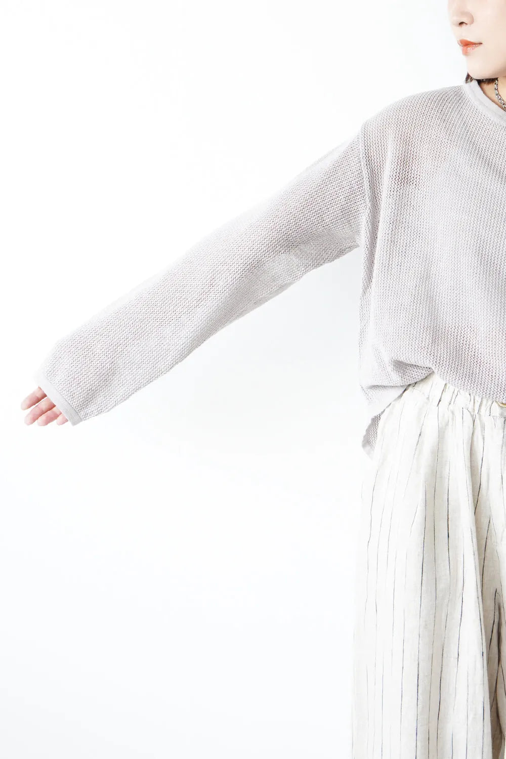 メッシュシアールーズカットソー