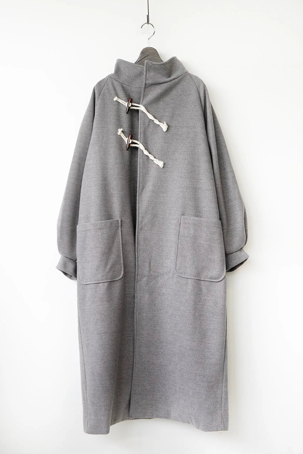 ななめダッフルロングコート