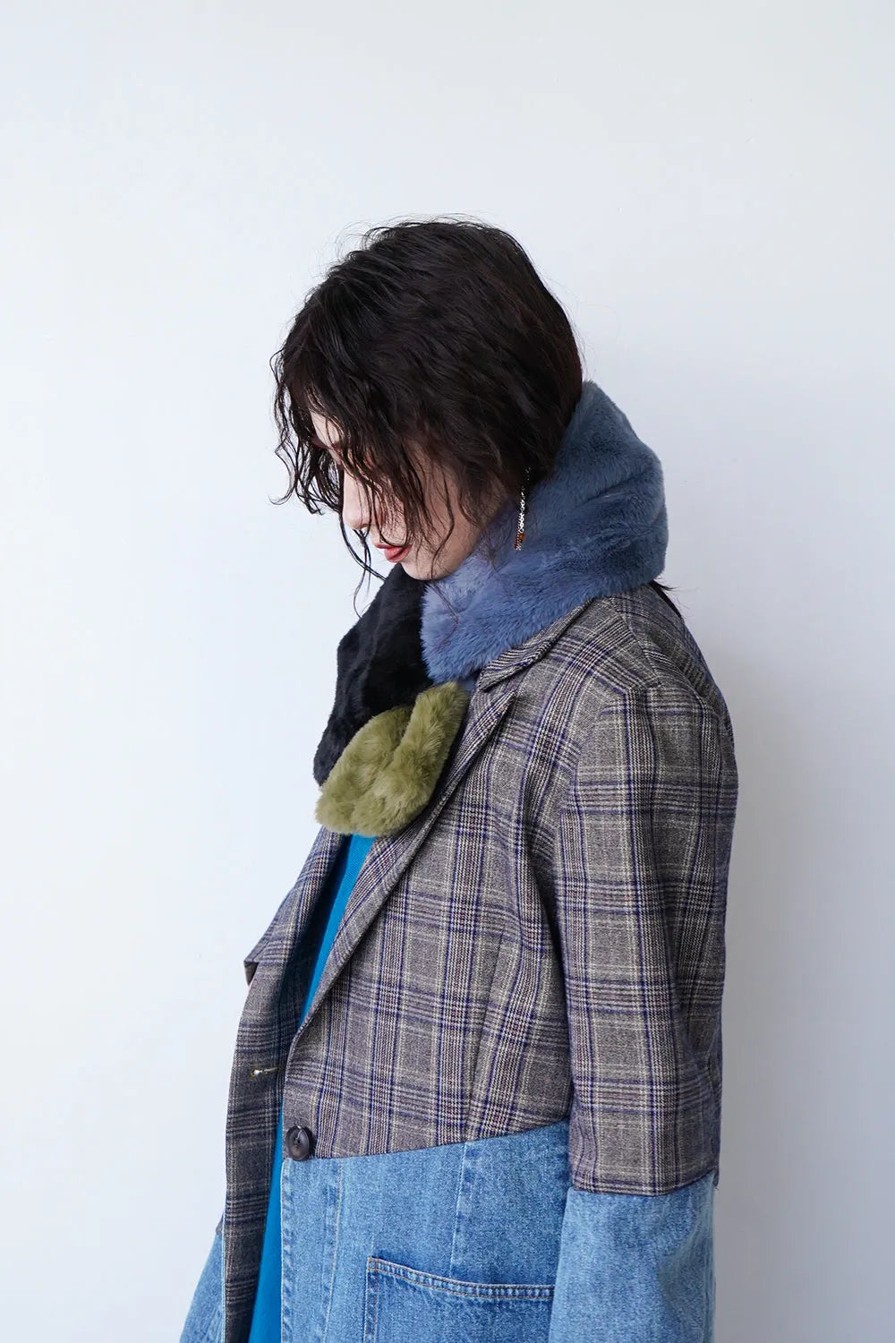 3配色ティペット