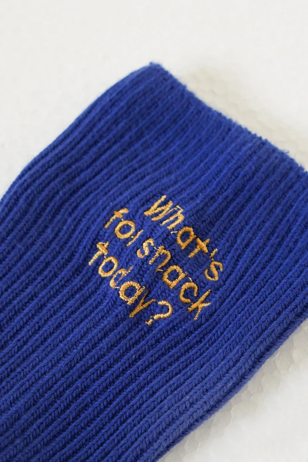 バック刺繍ソックス