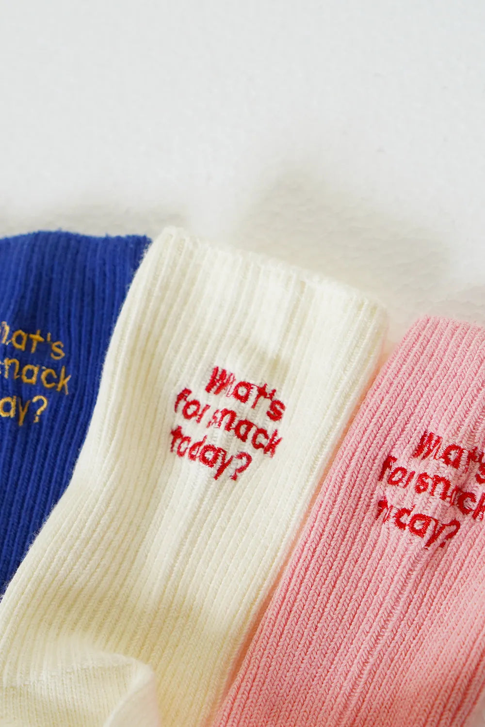 バック刺繍ソックス