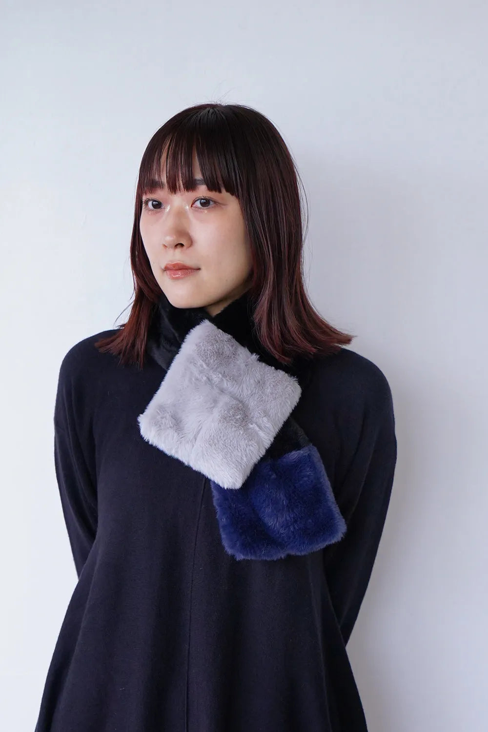 3配色ティペット