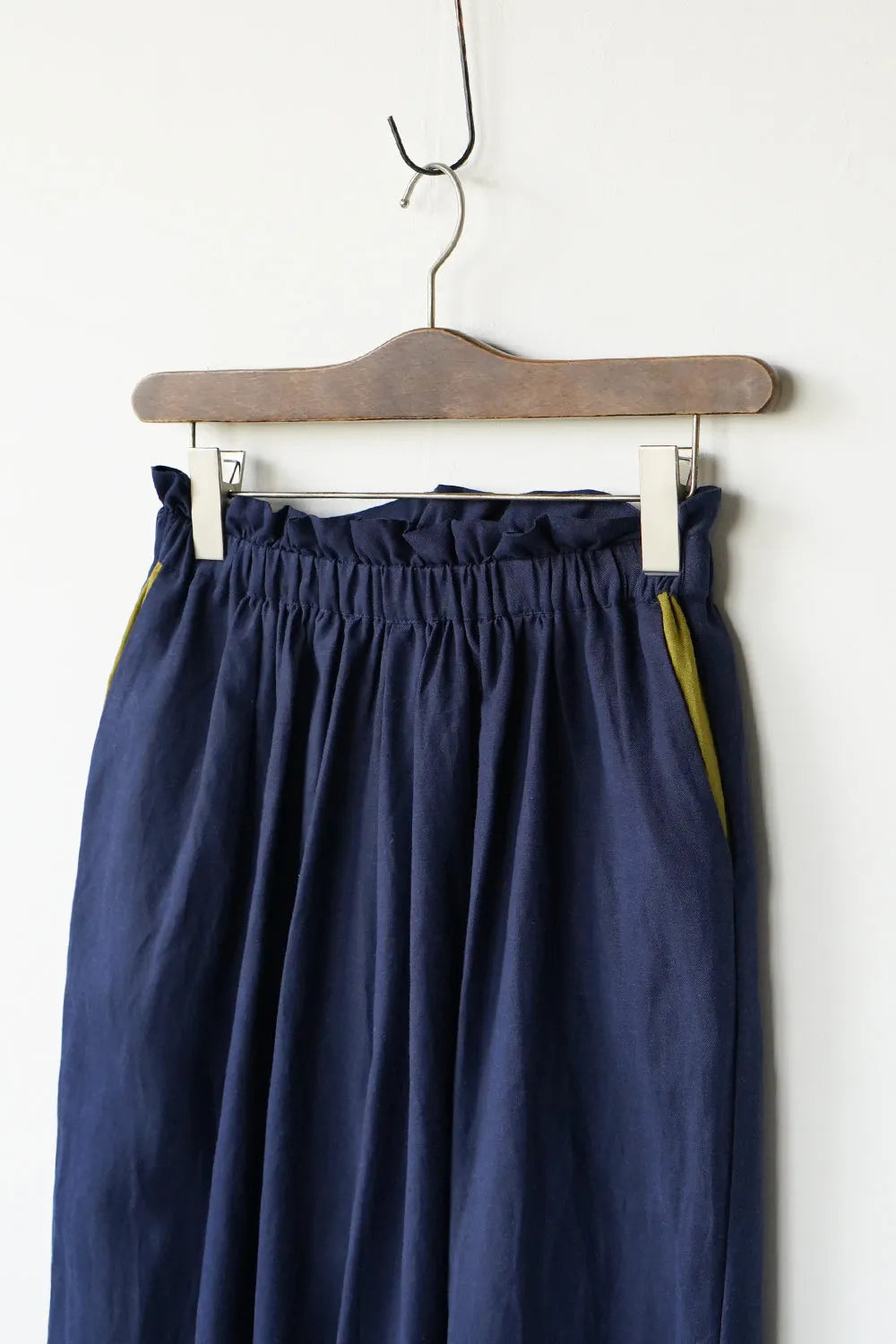 【LILA n' citta】リネンレーヨンバイカラーパンツ