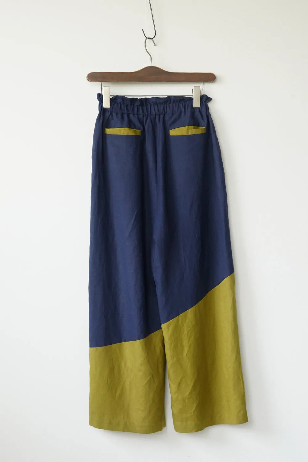 【LILA n' citta】リネンレーヨンバイカラーパンツ