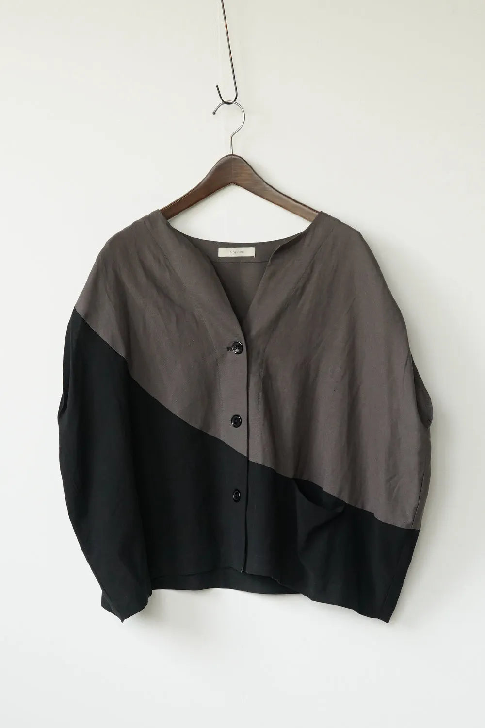 【LILA n' citta】リネンレーヨン丸形プルオーバー