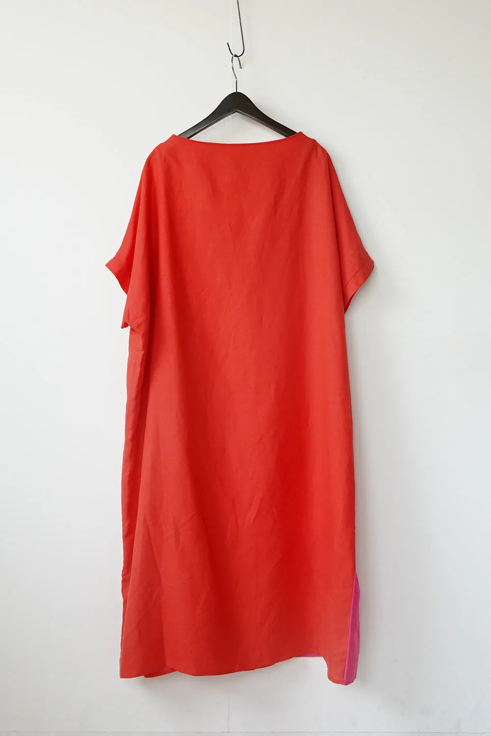 【LILA n’ citta】リネンレーヨンバイカラーワンピース