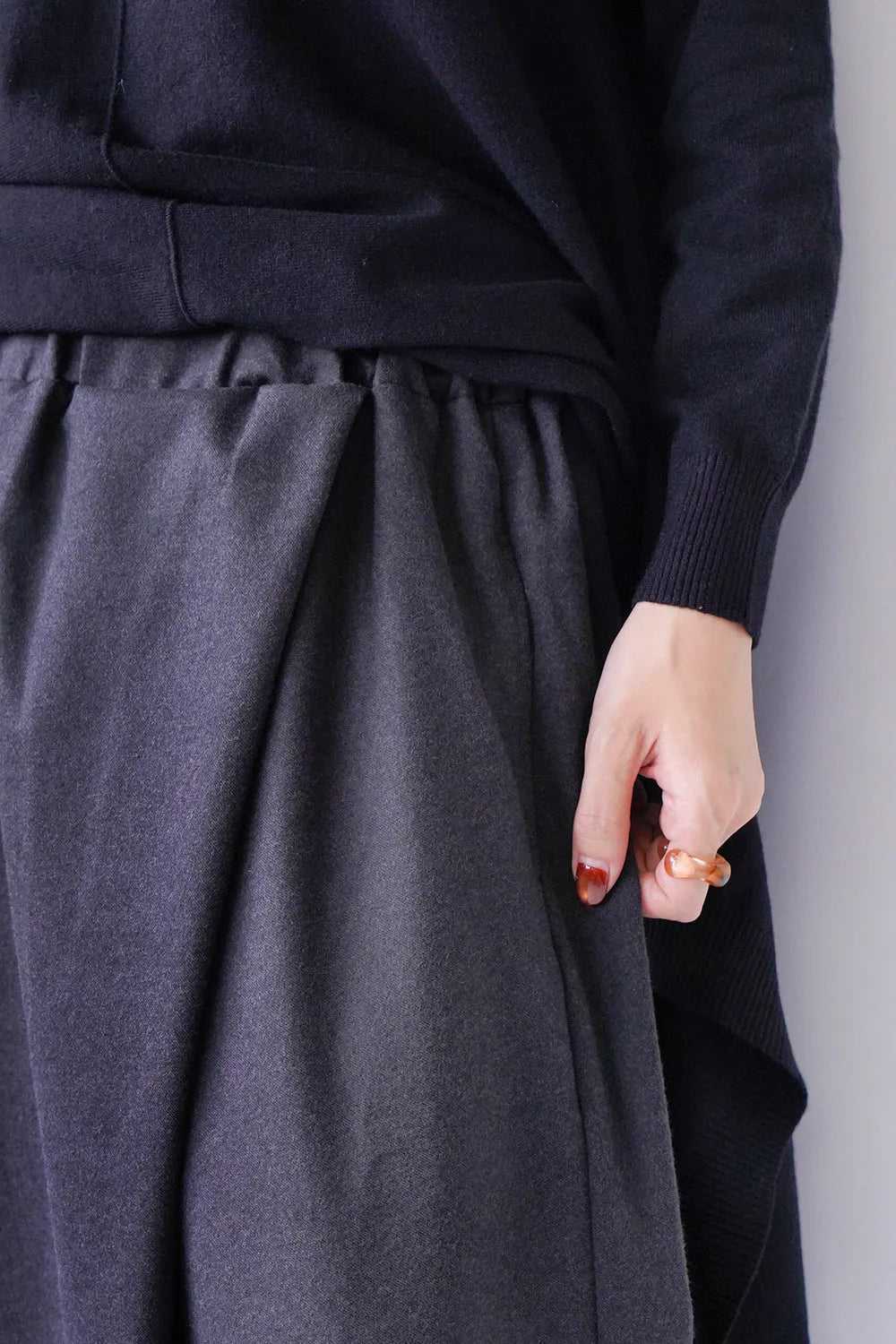 【LILA n' citta】ビッグタックサルエルパンツ