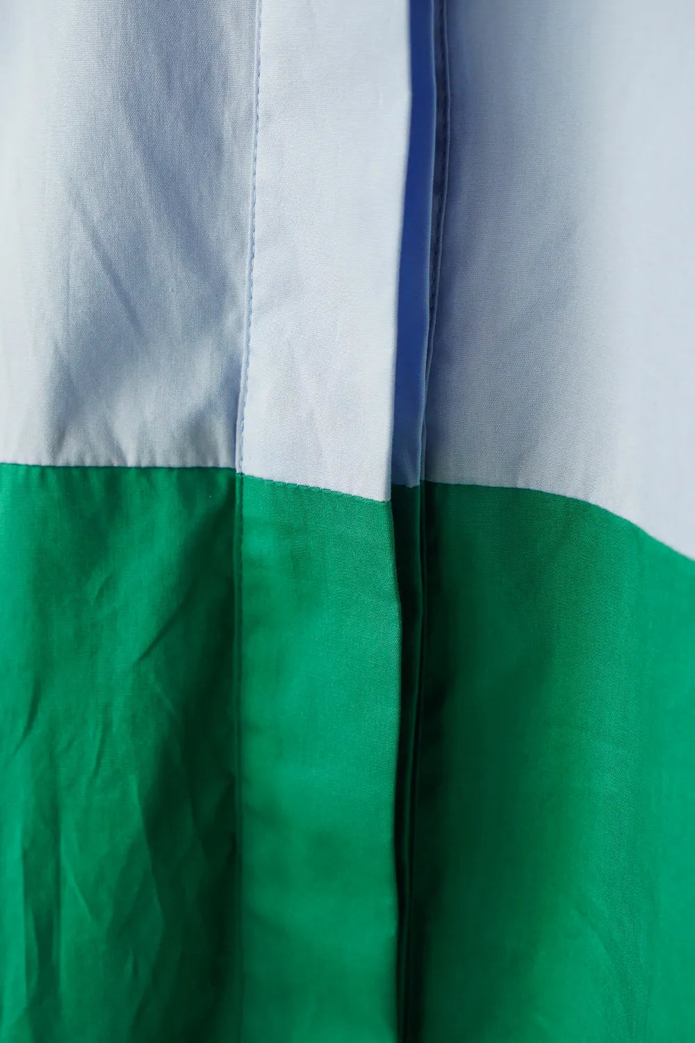 【LILA n' citta】バイカラーフレアシャツワンピース