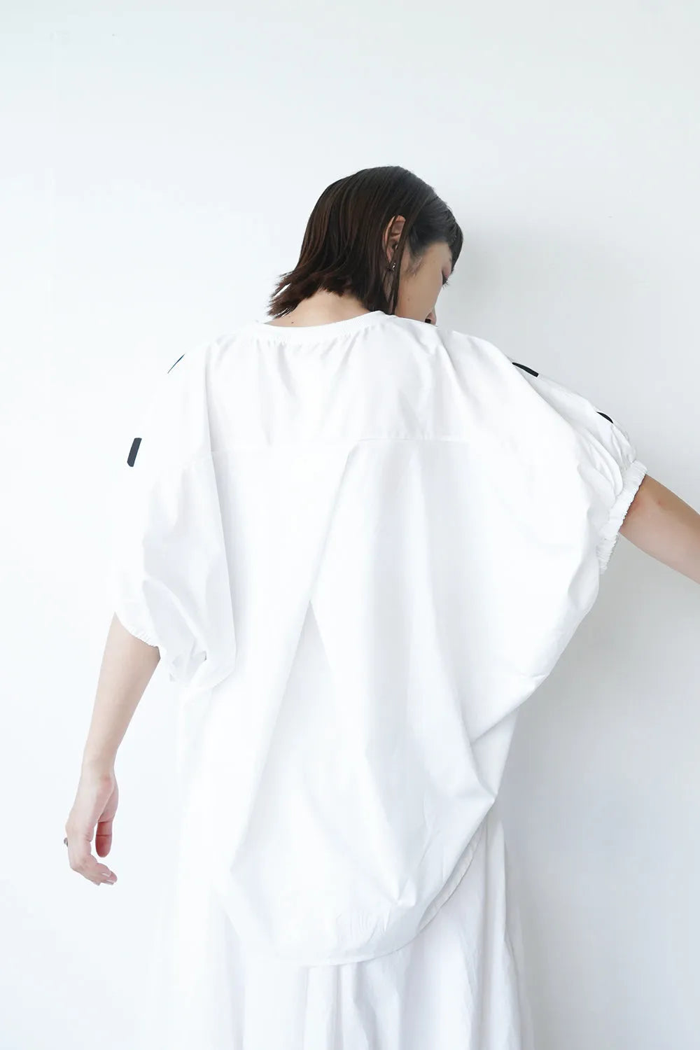 ドットプリントドルマン丸型カットソー