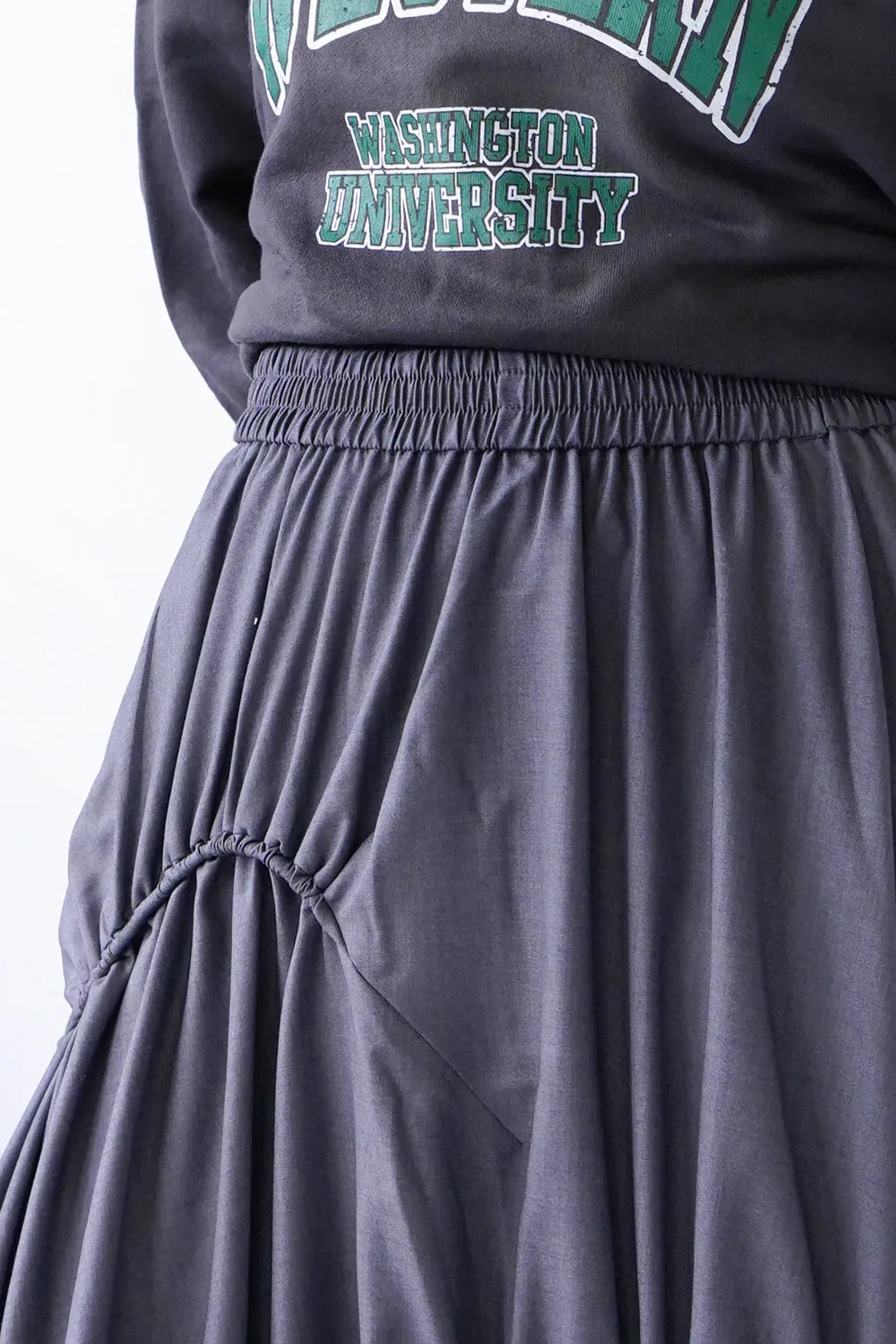 アンバランスドロストデザインロングスカート