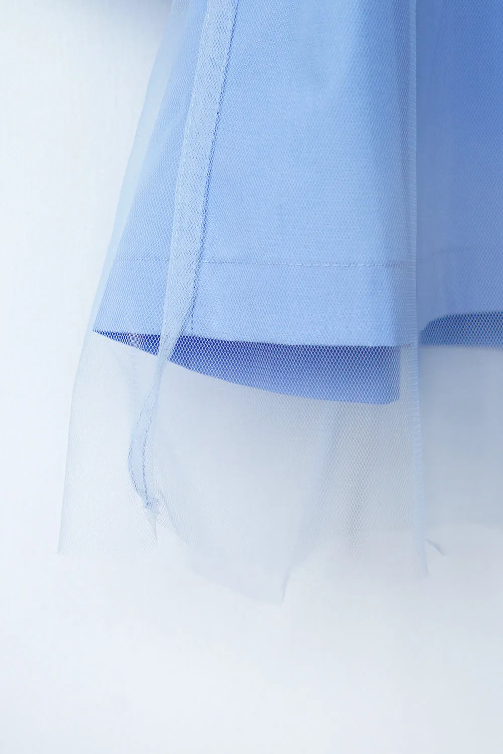 【MICALLE MICALLE】チュールレイヤードシャツ