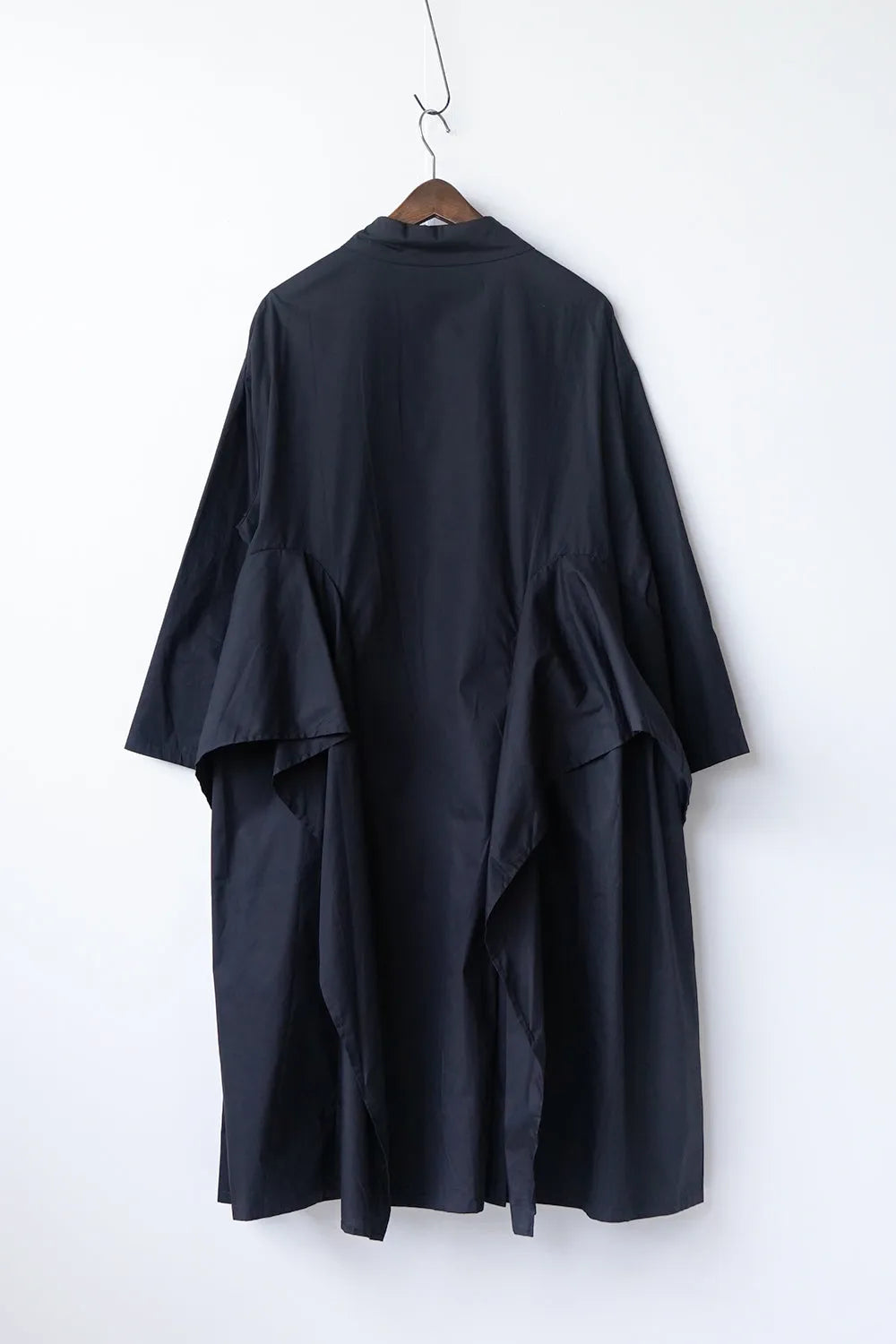 フリルレイヤードシャツワンピース