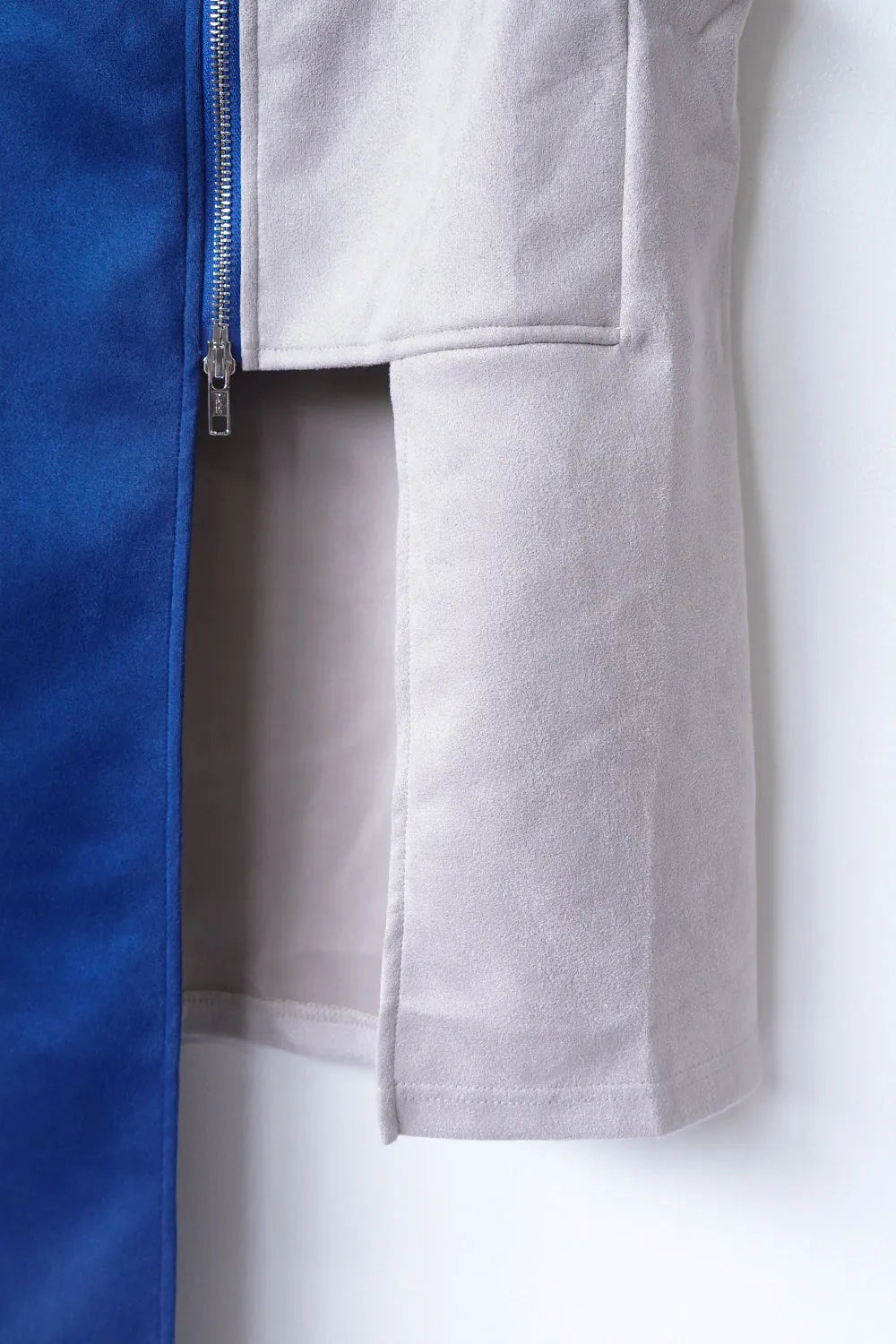 【LILA n’ citta】フェイクスエード配色ベスト