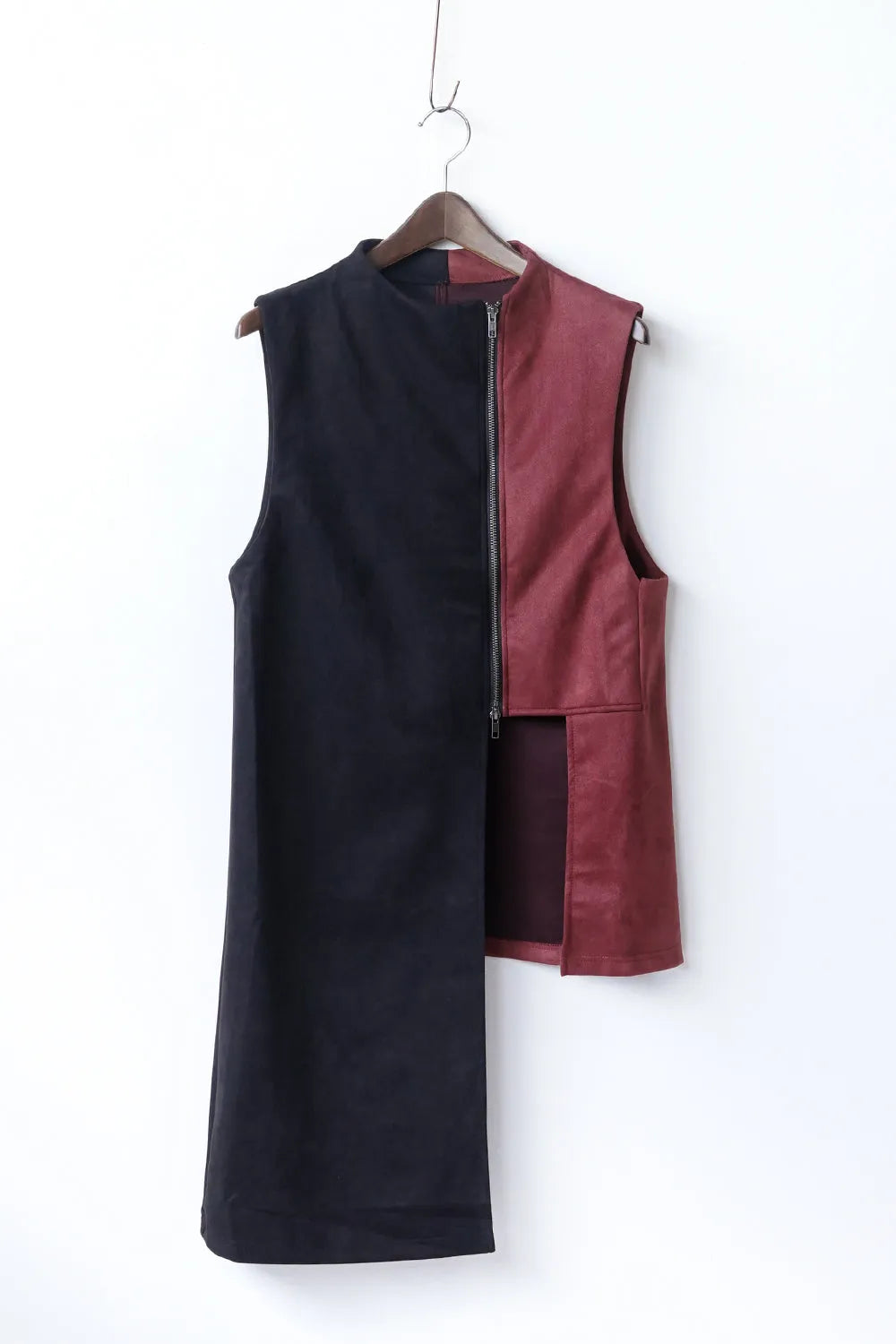 【LILA n’ citta】フェイクスエード配色ベスト