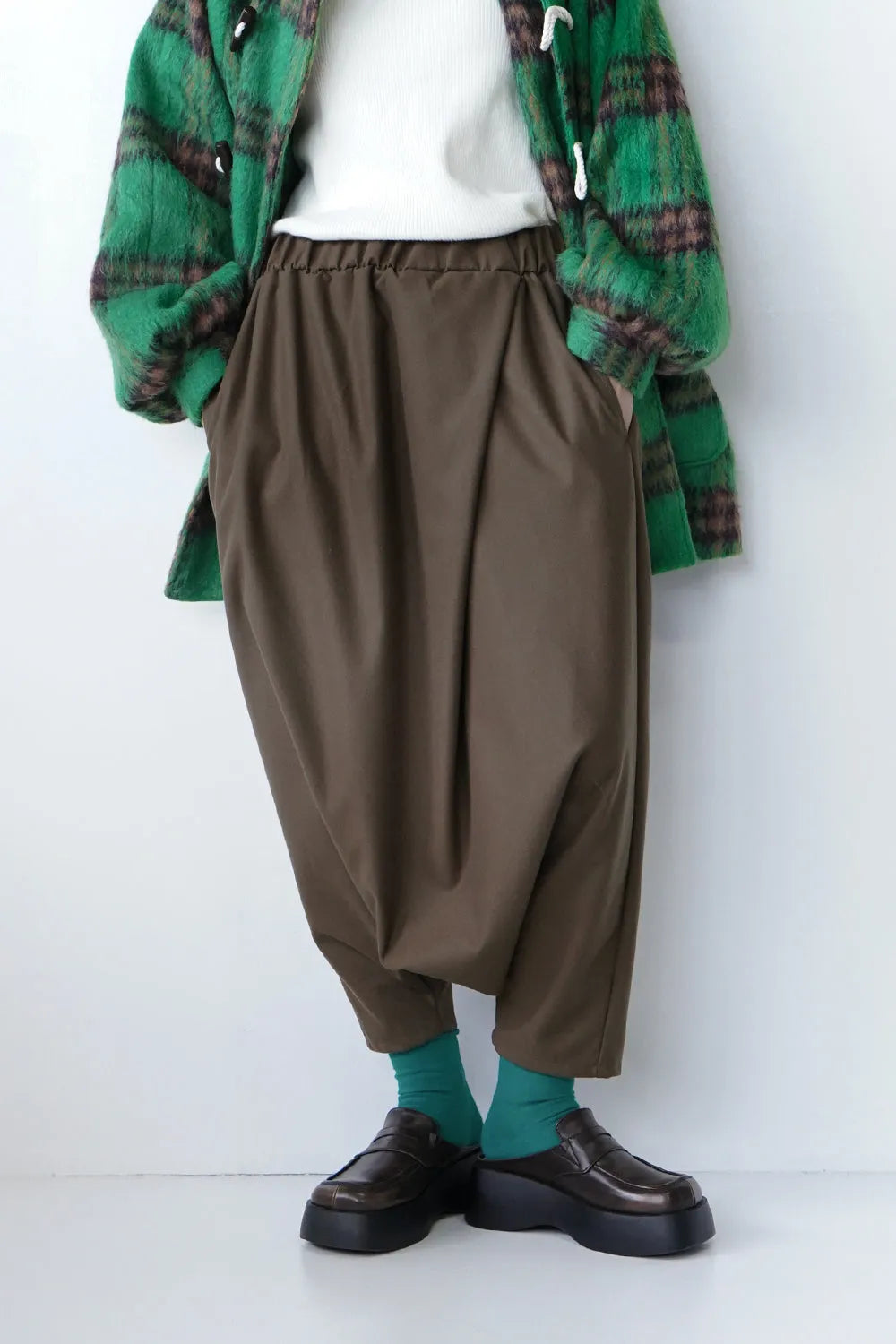 【LILA n' citta】ビッグタックサルエルパンツ