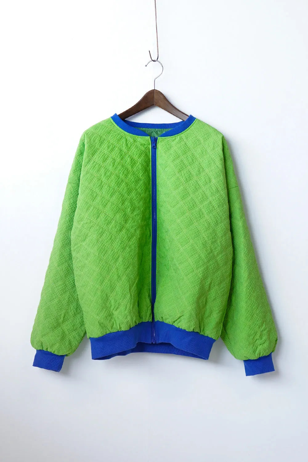 【LILA n’ citta】格子柄キルティングブルゾン