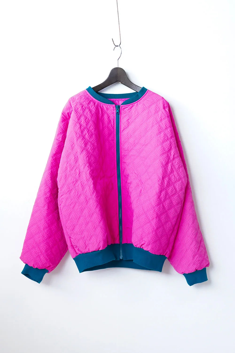 【LILA n’ citta】格子柄キルティングブルゾン