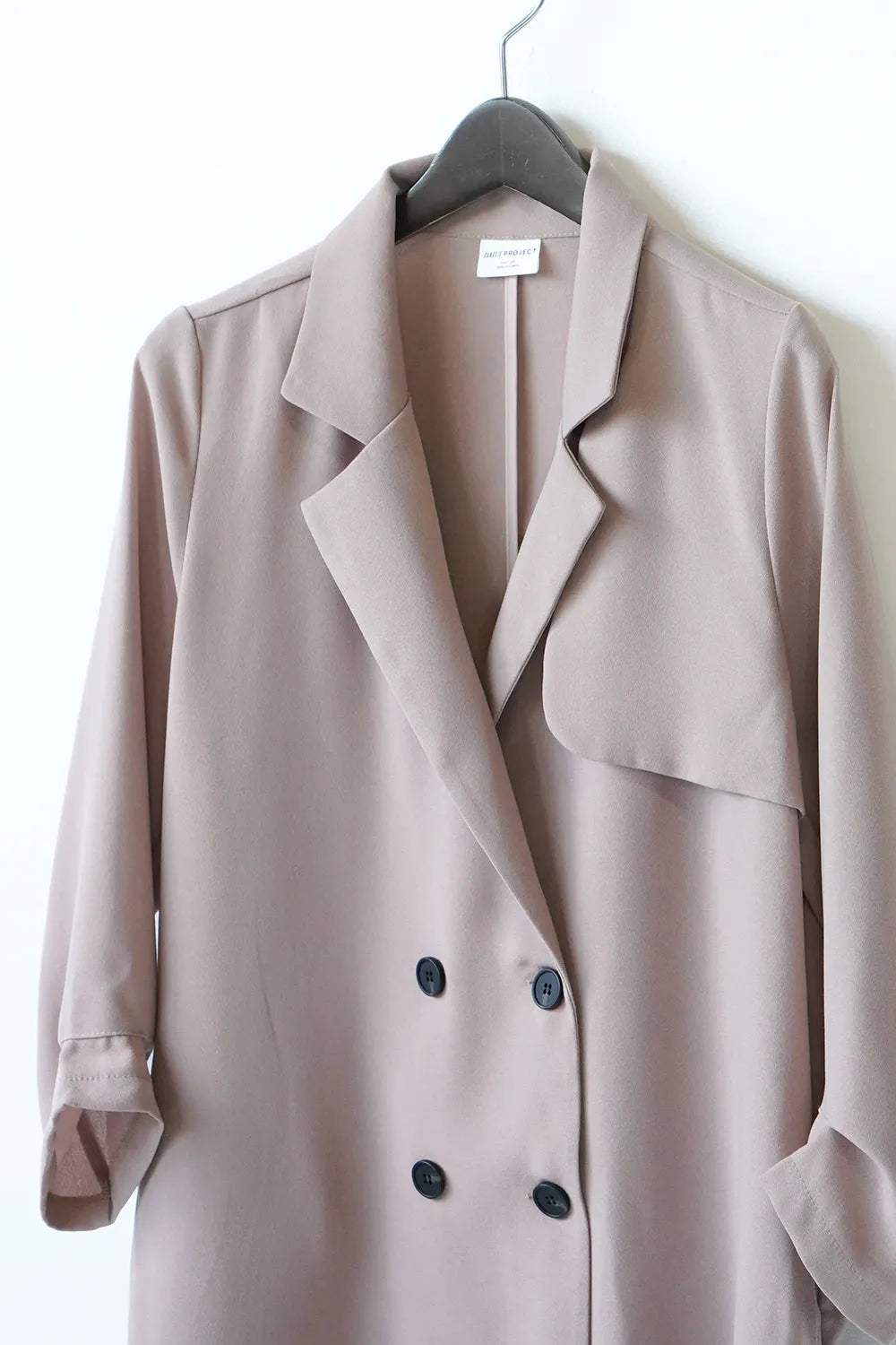 袖タックダブルジャケット