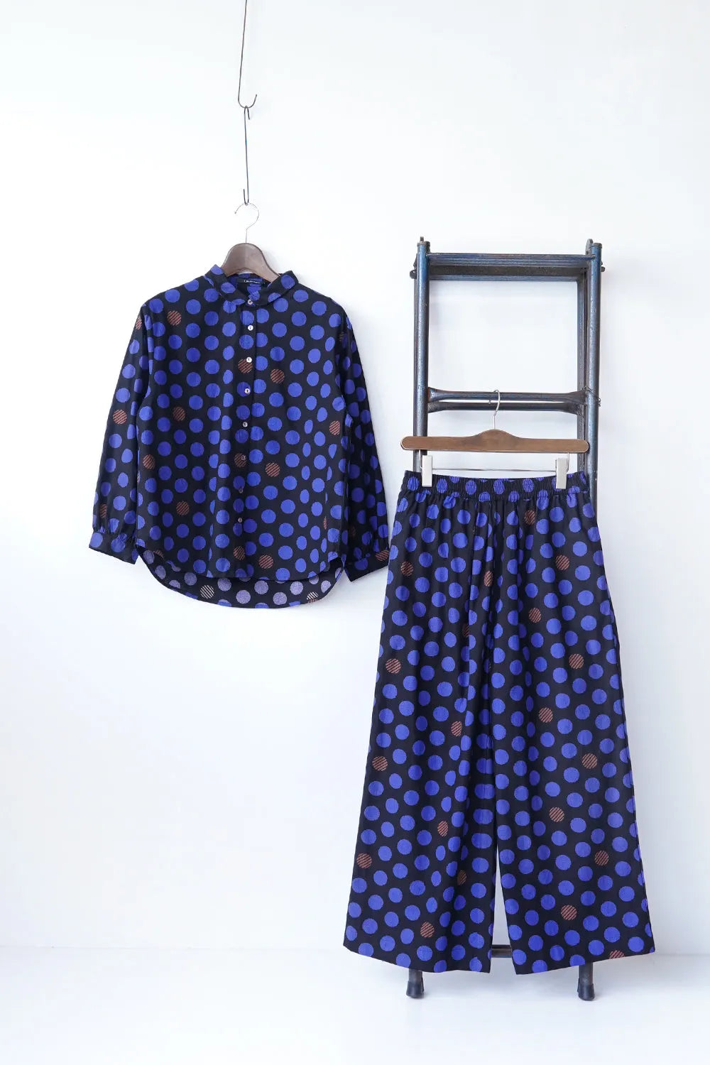 【fu-dueka::】ドットプリントワイドパンツ