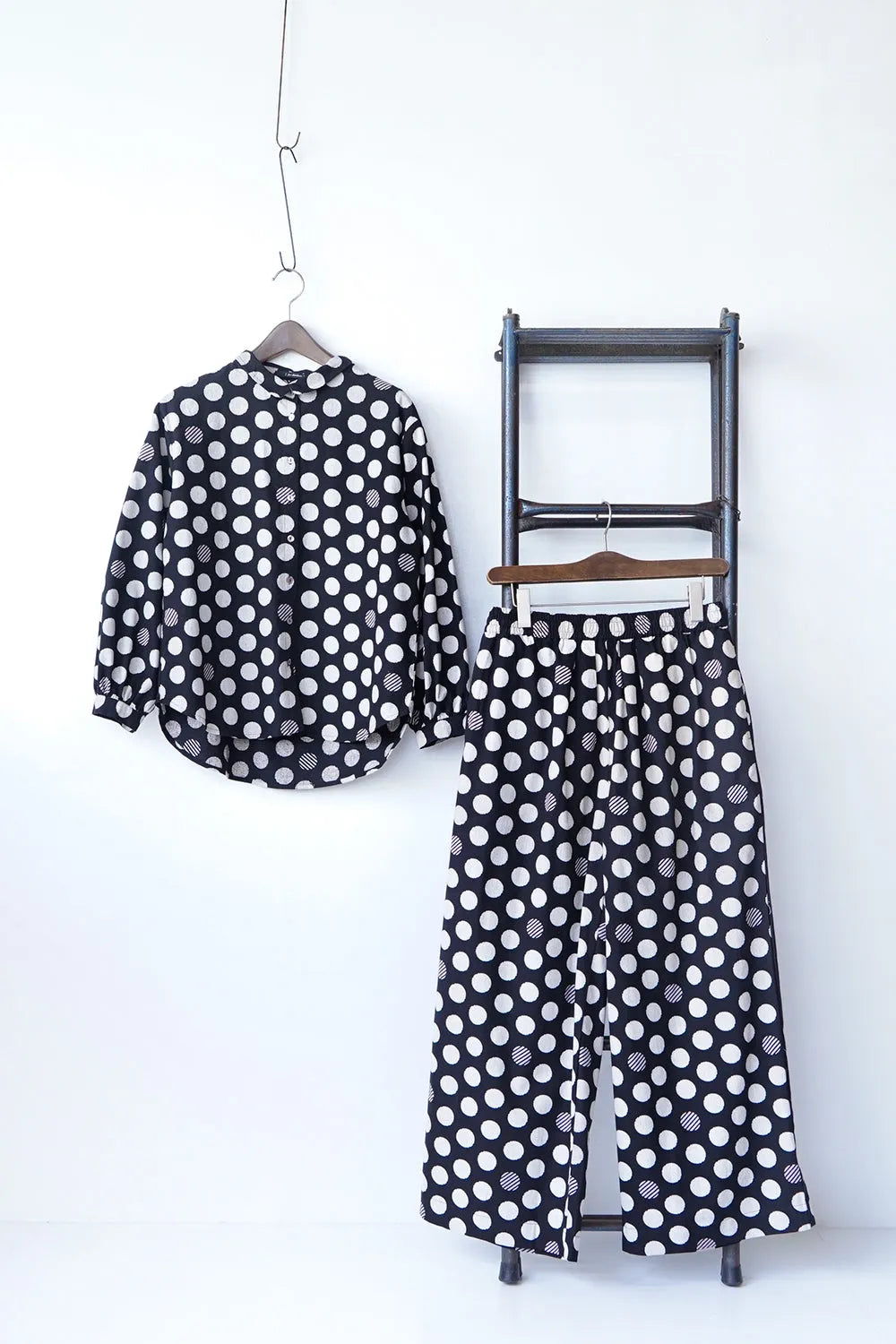 【fu-dueka::】ドットプリントワイドパンツ