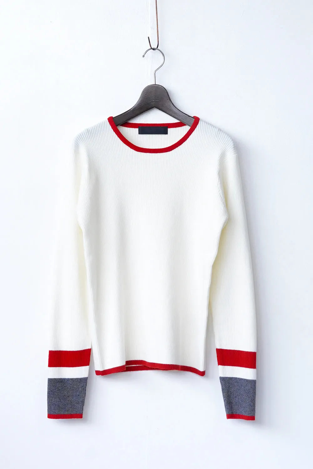 【MICALLE MICALLE】配色ラインニットソー