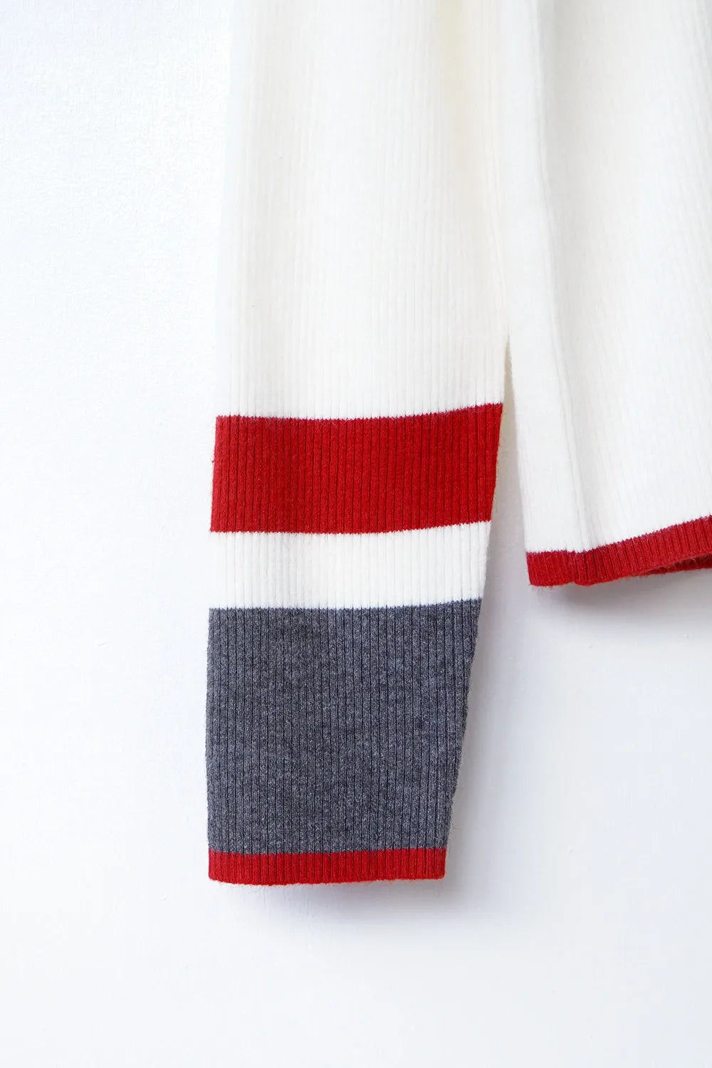 【MICALLE MICALLE】配色ラインニットソー