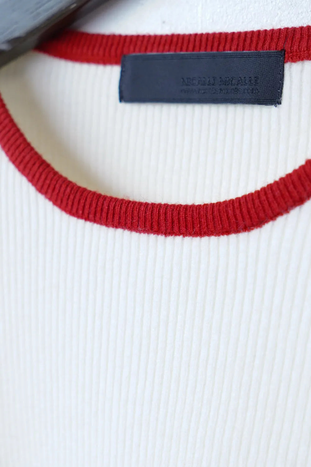 【MICALLE MICALLE】配色ラインニットソー