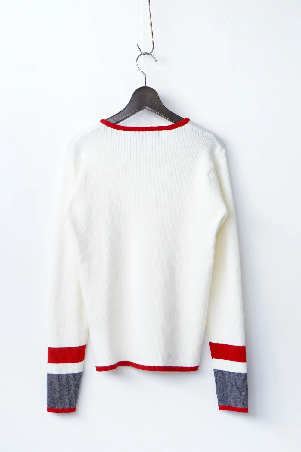 【MICALLE MICALLE】配色ラインニットソー