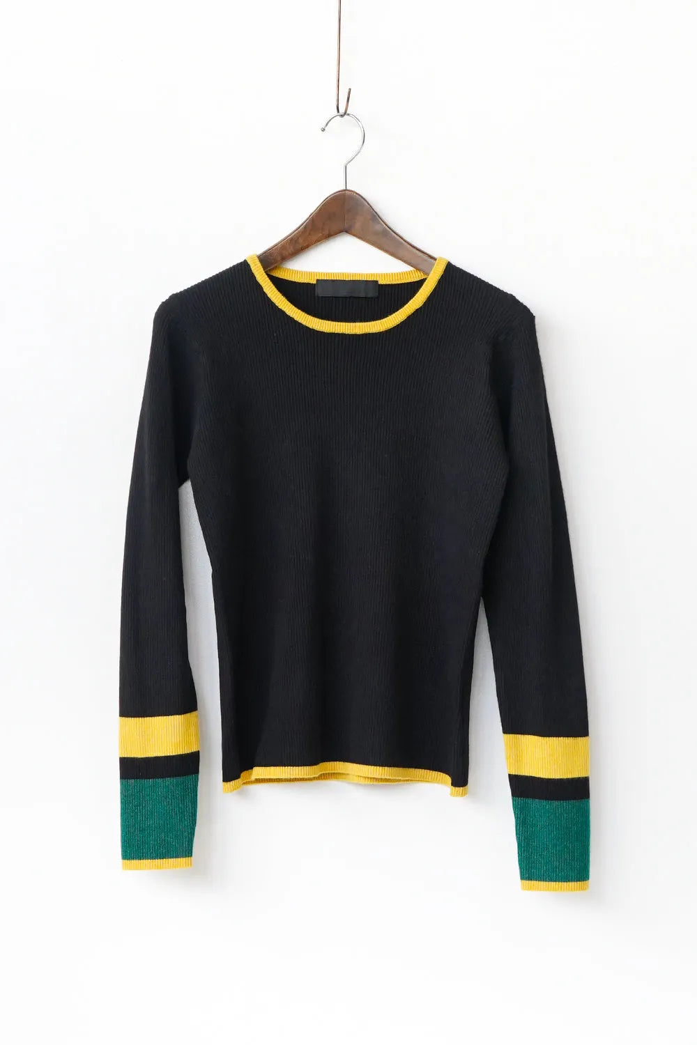 【MICALLE MICALLE】配色ラインニットソー