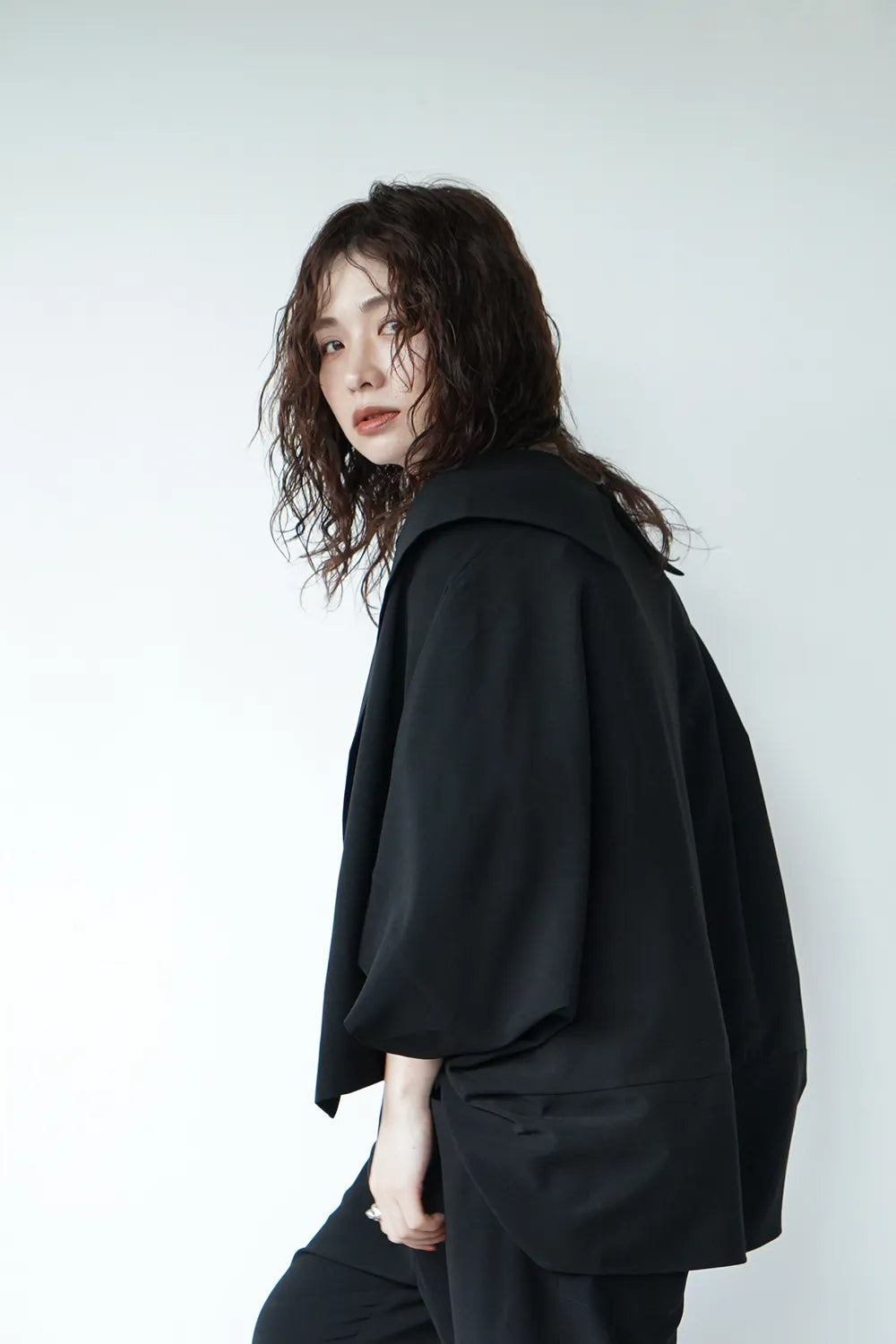 【LILA n’ citta】ストレッチドルマンジャケット