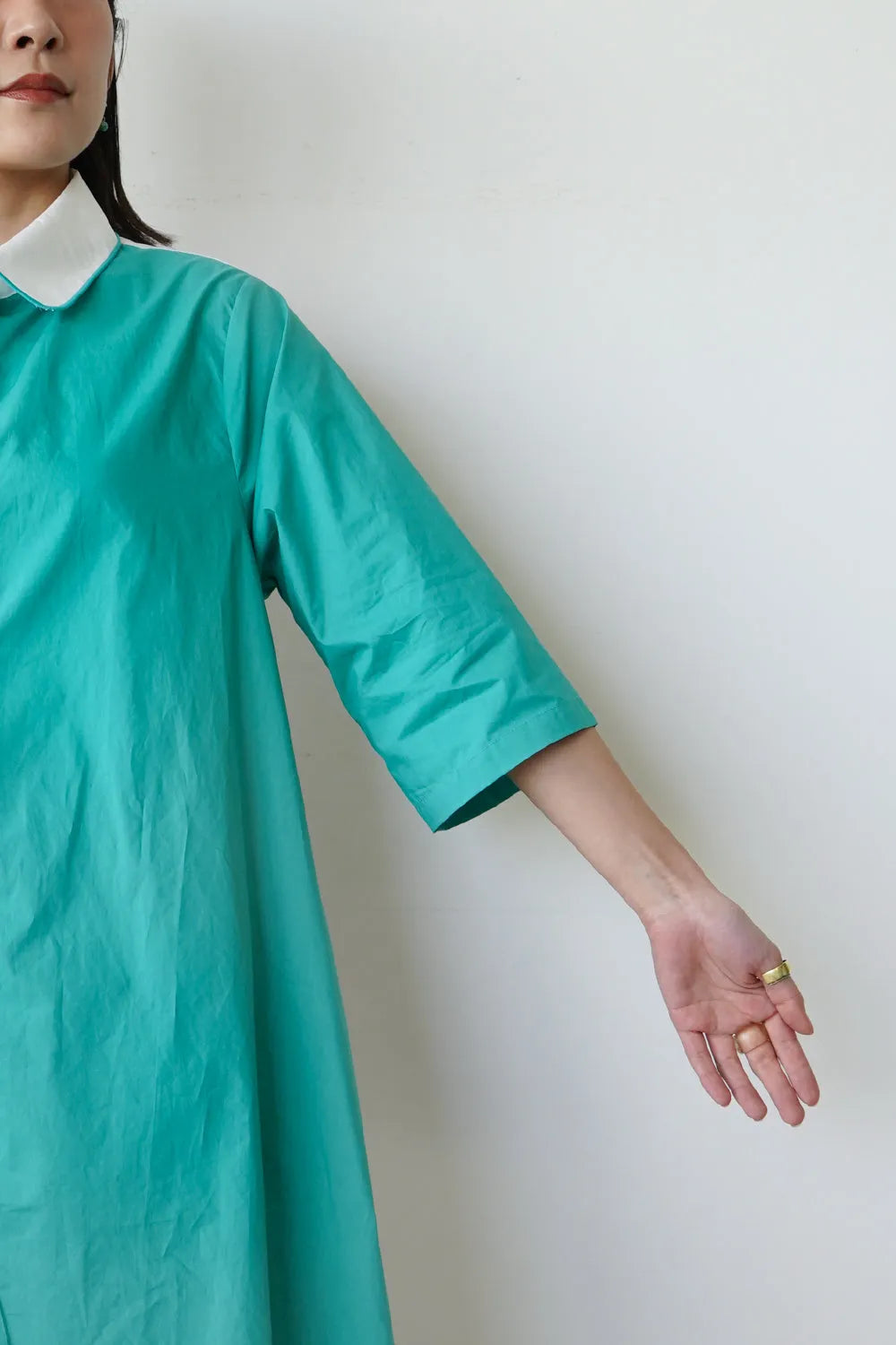 【LILA n' citta】スカラップヘムチュニックシャツ