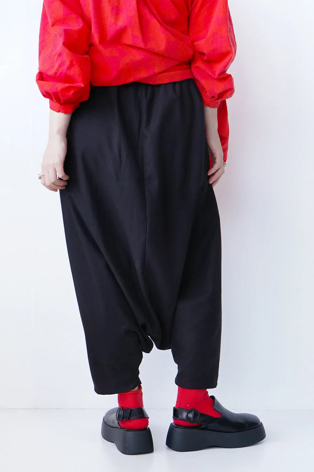 【LILA n' citta】ビッグタックサルエルパンツ