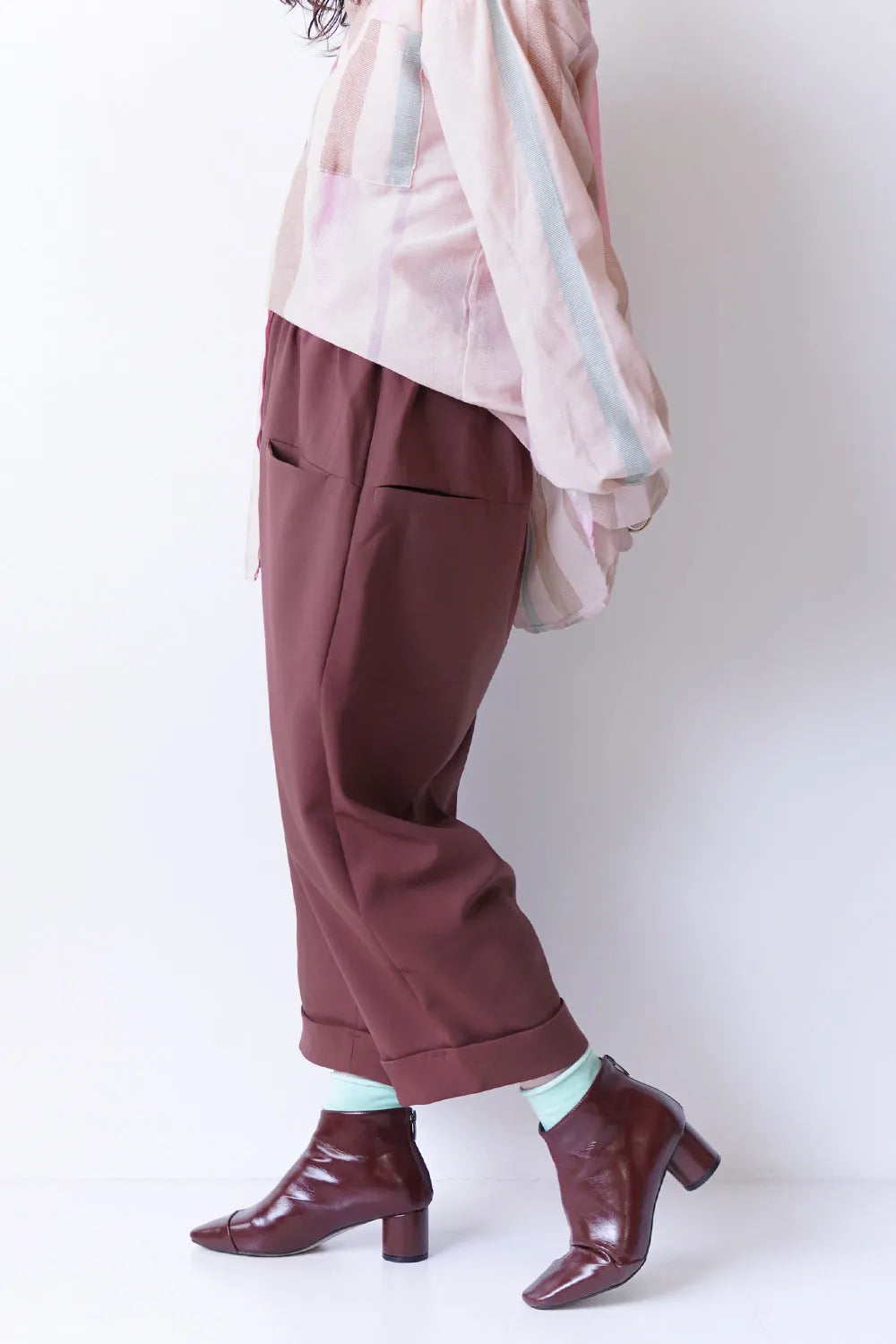 【LILA n’ citta】ヨークポケットストレッチパンツ