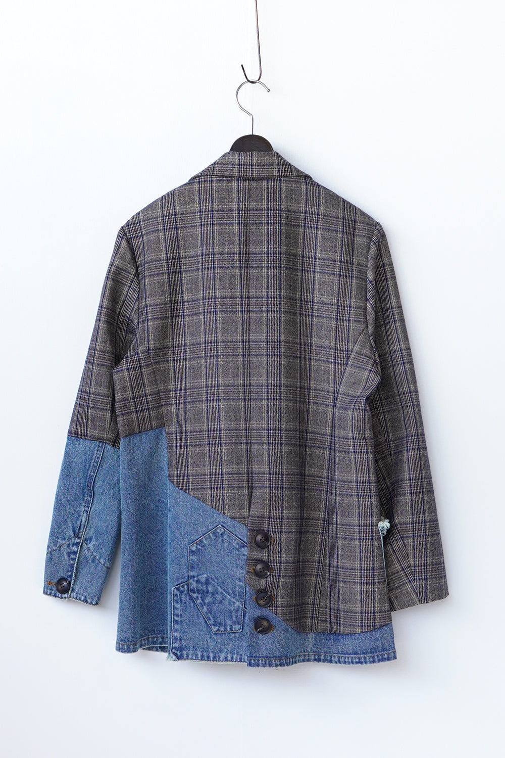 MICALLE MICALLE】デニム×チェック切替ジャケット – LILA & CITTA