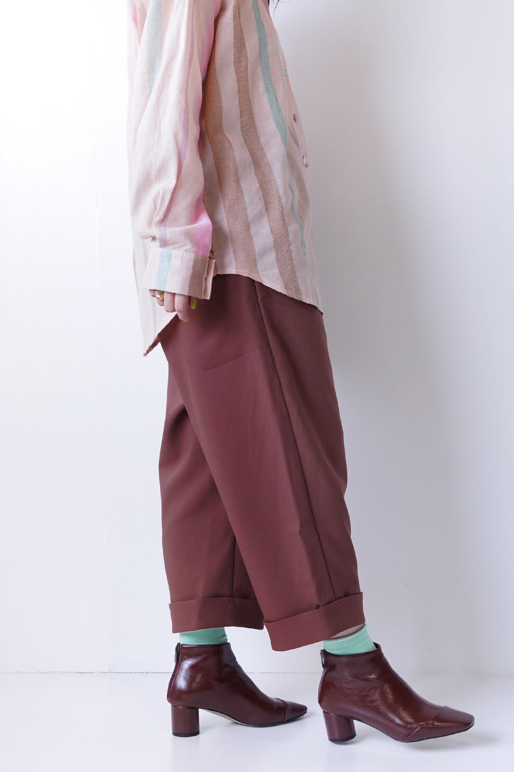 297☆lotta様リクエスト分☆ペグパンツ☆総丈93cm JUNYA WATANABE（ジュンヤワタナベ）カーゴパンツ カーキ サイズ
