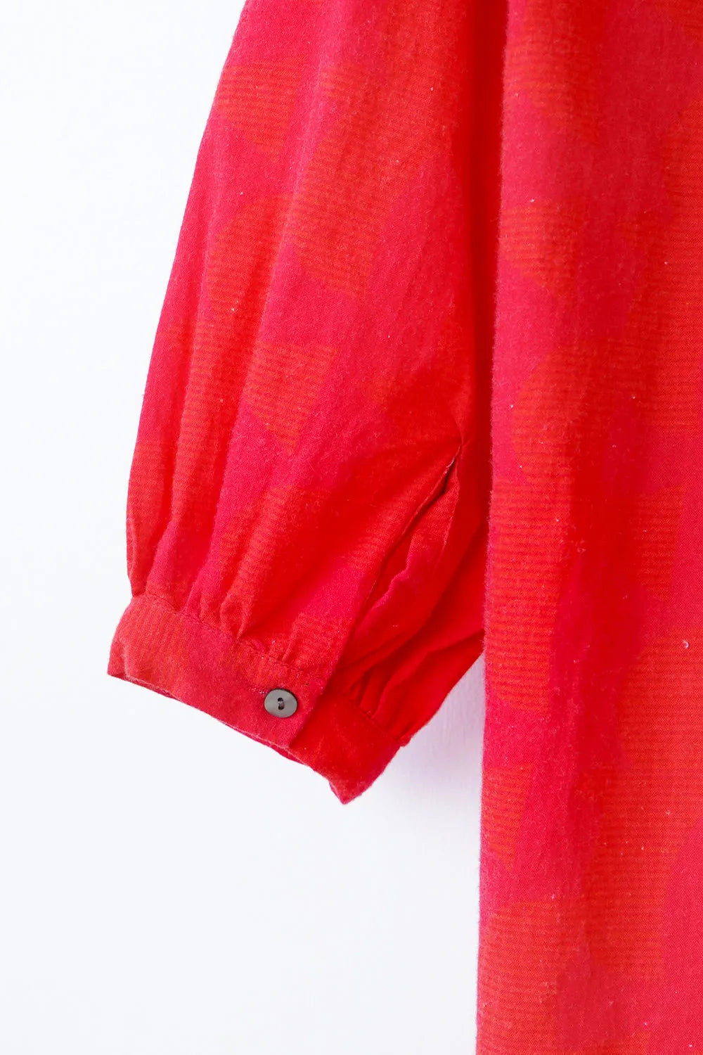 【fu-dueka::】ヴィンテージ加工鳥柄ピンタックワンピース