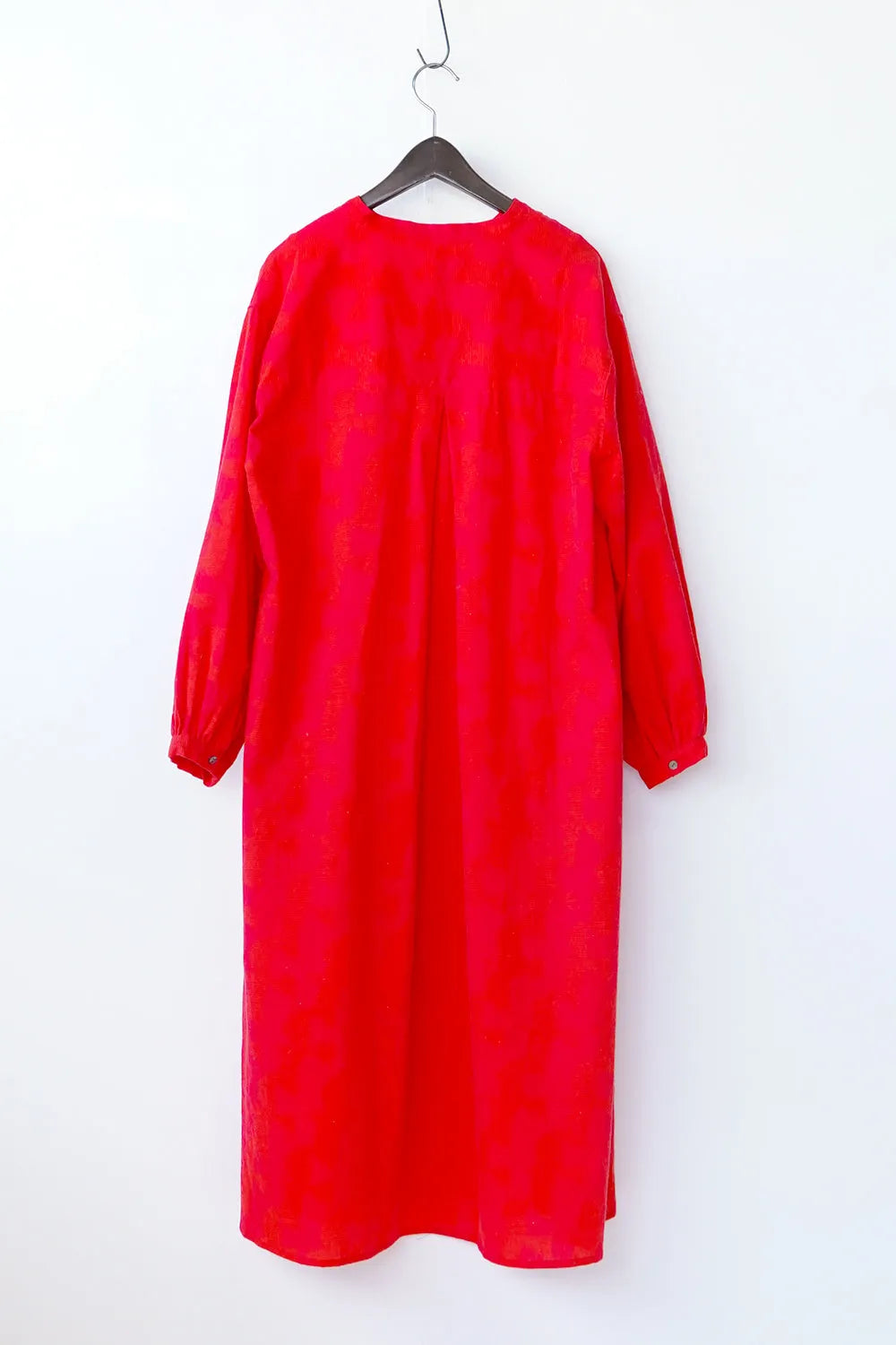 【fu-dueka::】ヴィンテージ加工鳥柄ピンタックワンピース