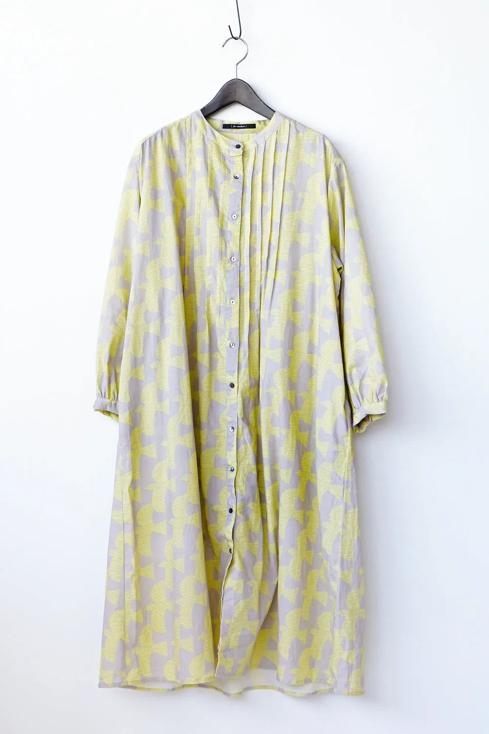 【fu-dueka::】ヴィンテージ加工鳥柄ピンタックワンピース