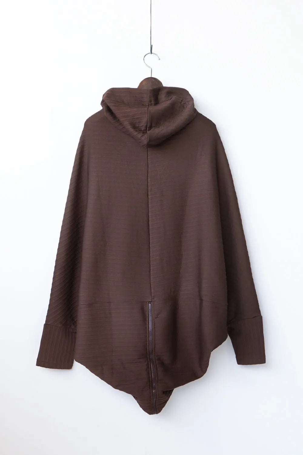 ジップデザインドルマンパーカ