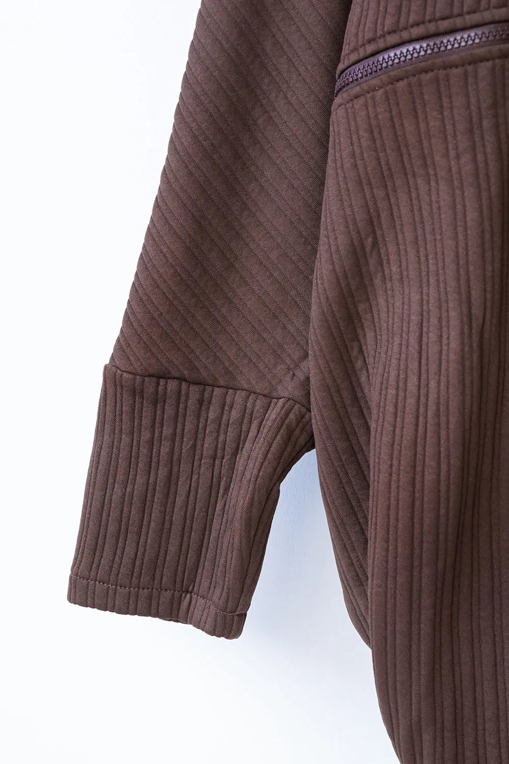 ジップデザインドルマンパーカ